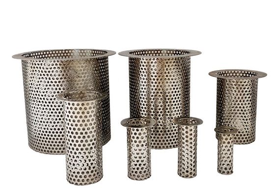 स्टेनलेस स्टील 316 छिद्रित धातु जाल फिल्टर ट्यूब 20mm-2000mm