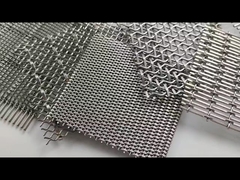 लचीला 304 316 स्टेनलेस स्टील आर्किटेक्चरल बुना तार जाल 2.5m 4.0m चौड़ाई