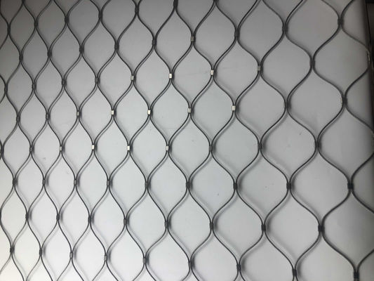स्टेनलेस स्टील 304 316 रस्सी वायर मेश 2mm 2.5mm 3mm मोटाई