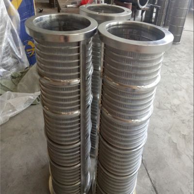 304 स्टेनलेस स्टील जॉनसन वेज वायर स्क्रीन फिल्टर 20-300mm