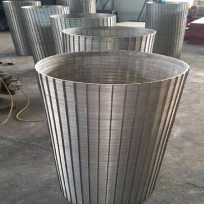 304 स्टेनलेस स्टील जॉनसन वेज वायर स्क्रीन फिल्टर 20-300mm
