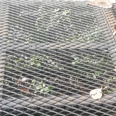 स्लिप विरोधी उठाया विस्तारित धातु जाल प्लेटफार्म के लिए भारी शुल्क हेक्सागन
