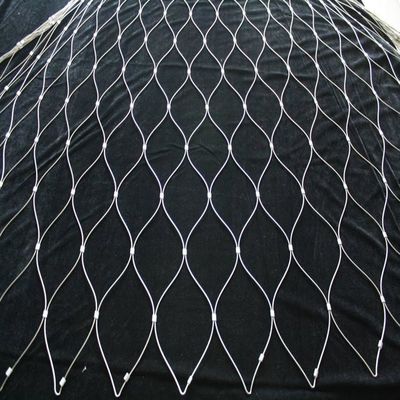 Stainless Steel Ferrule Decorative Rope Cable Mesh For Garden Bridge Safety Mesh