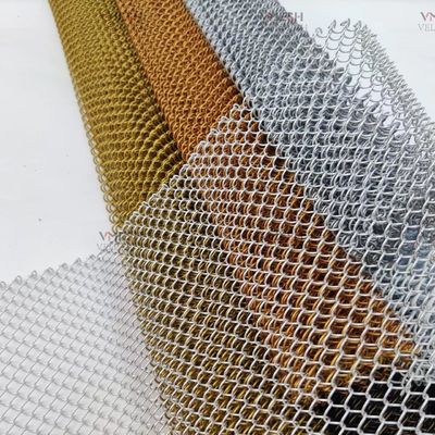 चेन लिंक मेटल मेश रूम डिवाइडर पर्दा 6x6mm पाउडर कोटिंग