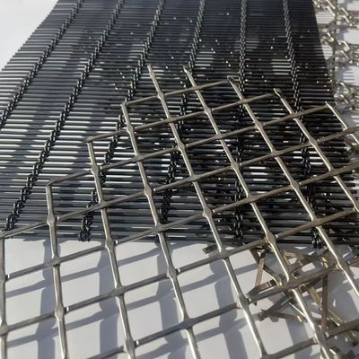 स्टेनलेस स्टील 304 आर्किटेक्चरल मेटल मेष भवन सजावटी के लिए