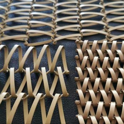 डच बुनाई सजावटी सोना स्टेनलेस स्टील बार सजावटी धातु पर्दा