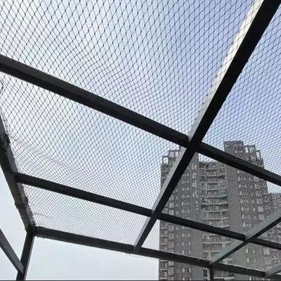 स्टेनलेस स्टील 304 हाई-स्ट्रेंथ वायर रोप मेश 50*50 मेश ओपनिंग स्ट्रक्चरल केबल मेश