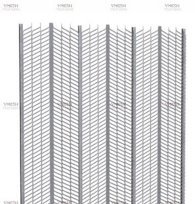 V Shape Galvanized Expanded Metal Lath for Stucco Building Construction with 2500*600mm Size and 100mm Rib Distance