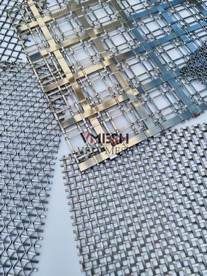 छत के लिए सजावटी स्टेनलेस स्टील धातु कॉइल जाल पर्दा विशेषता सौंदर्य सैलून आंतरिक विभाजन