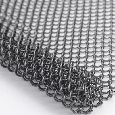 Stainless Steel Decorative Coil Drapery For Waterfall Wall Mesh 