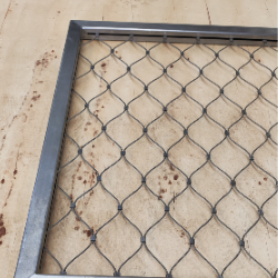SS304/316 Stainless Steel Rope Mesh Diamond Woven Knotted Cable Mesh for Green Wall and Garden Trellis