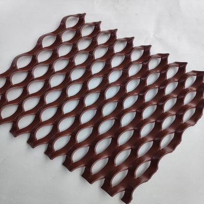 0.5 मिमी मोटाई दीवार पैनल के लिए एल्यूमीनियम विस्तारित धातु तार जाल