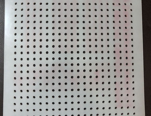 खाद्य उद्योग के लिए सफेद पीवीसी छिद्रित जाल पैनल 0.3-10 मिमी