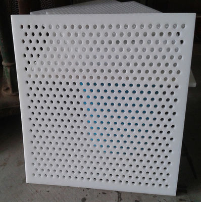 खाद्य उद्योग के लिए सफेद पीवीसी छिद्रित जाल पैनल 0.3-10 मिमी