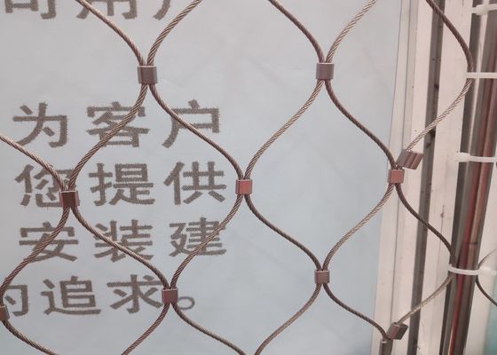 304 316 पुल रेलिंग के लिए स्टेनलेस स्टील रस्सी जाल