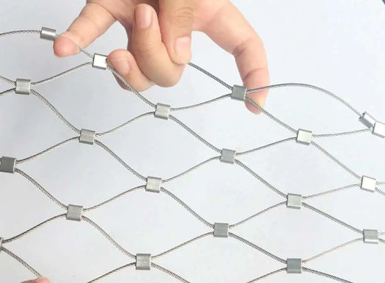 स्टेनलेस स्टील 304/316 रस्सी जाल रेलिंग 7x19 2.5mm