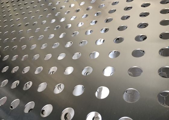 गोल छेद के साथ 4x8ft स्टेनलेस स्टील छिद्रित शीट