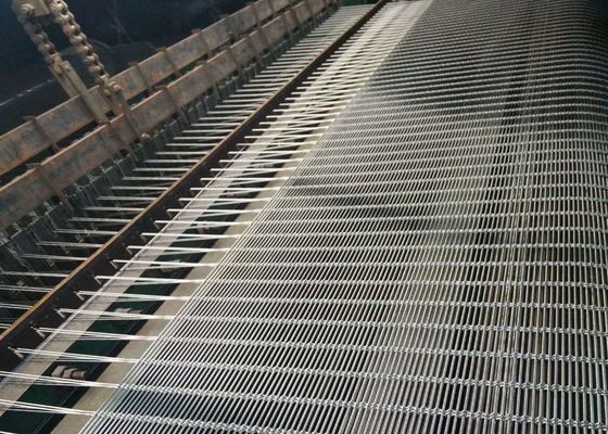 पर्दे की दीवारों के लिए स्टेनलेस स्टील रस्सी वास्तुशिल्प जाल