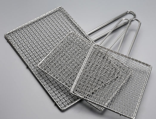 स्टेनलेस स्टील BBQ Crimped तार जाल 304 316 430 खाद्य ग्रेड