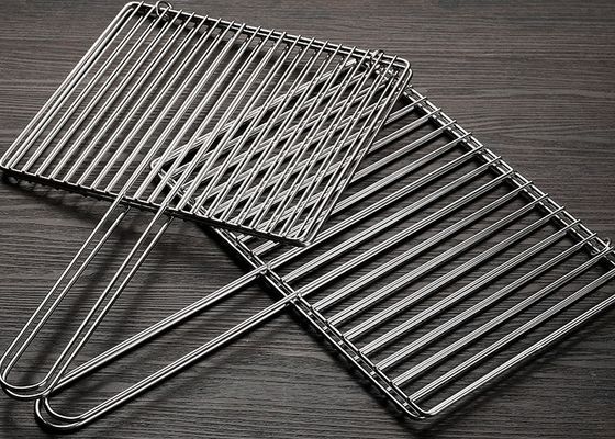 स्टेनलेस स्टील BBQ ग्रिलिंग बास्केट मछली और मांस के लिए