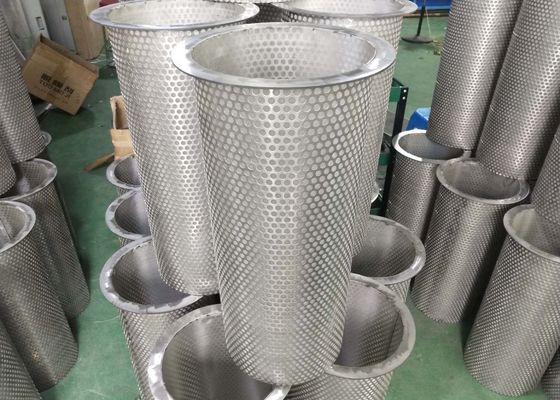 स्टेनलेस स्टील 316 छिद्रित धातु जाल फिल्टर ट्यूब 20mm-2000mm