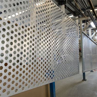 जस्ती कार्बन स्टील छिद्रित धातु शीट 1000x2000mm गोल छेद