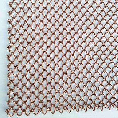 विभाजन पर्दे के विभाजक के लिए वास्तुशिल्प एल्यूमीनियम जाल कुंडल पर्दे