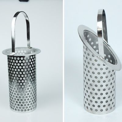 स्टेनलेस स्टील छिद्रित फिल्टर ट्यूब 30mm-600mm हैंडल के साथ