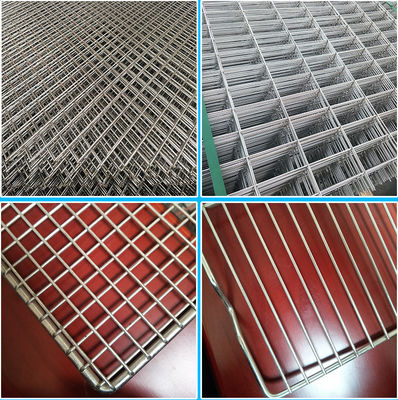 जस्ती वेल्डेड वायर मेश पैनल 2mm वायर 25x25mm छेद
