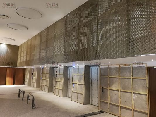 धातु निर्माण सामग्री एल्यूमीनियम विस्तारित धातु शीट दीवार आवरण अग्रभाग