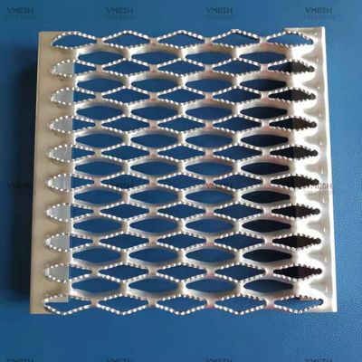 5 डायमंड होल 450mm*3000mm गैल्वेनाइज्ड स्टील प्लैंक ग्रेटिंग परफोरेटेड