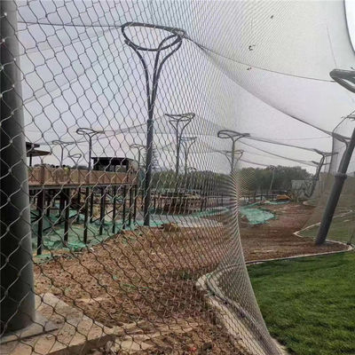 20x20 मिमी स्टेनलेस स्टील रस्सी तार जाल उच्च शक्ति सजावटी हाथ बुना