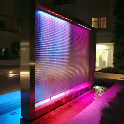 संक्षारण प्रतिरोधी स्टेनलेस स्टील 304 झरना जल परदा श्रृंखला लिंक जाल