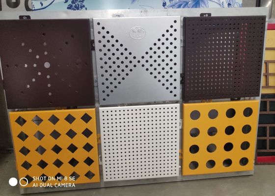 फेकाडे पर्दे की दीवार छिद्रित धातु मेष 10% -50% ओपन एरिया OEM ओडीएम